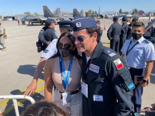 Cristián de la Fuente fue protagonista en la FIDAE tras presentar a la escuadrilla de Halcones de la FACh, donde pertenece hace más de 23 años