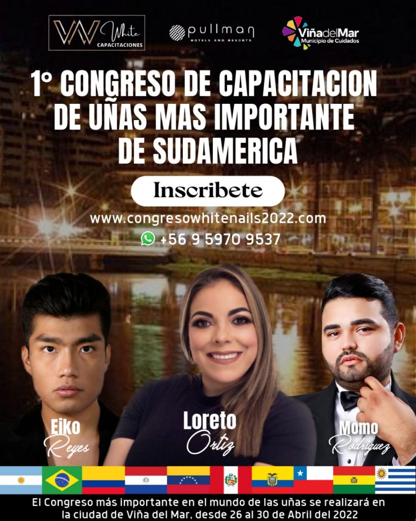 Inscríbete y sé parte del 1º Congreso de capacitación de uñas más importante de Sudamérica