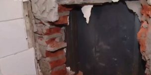 Delincuentes realizan forado en casa vecina de un banco para robarlo en Quilicura