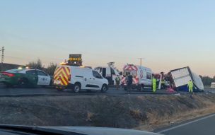 Choque en Ruta 5 genera gigantesco taco a la altura de Curicó