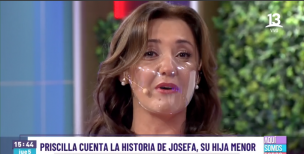 Priscilla Vargas se emociona en vivo al recordar difíciles momentos que vivió junto a su hija menor