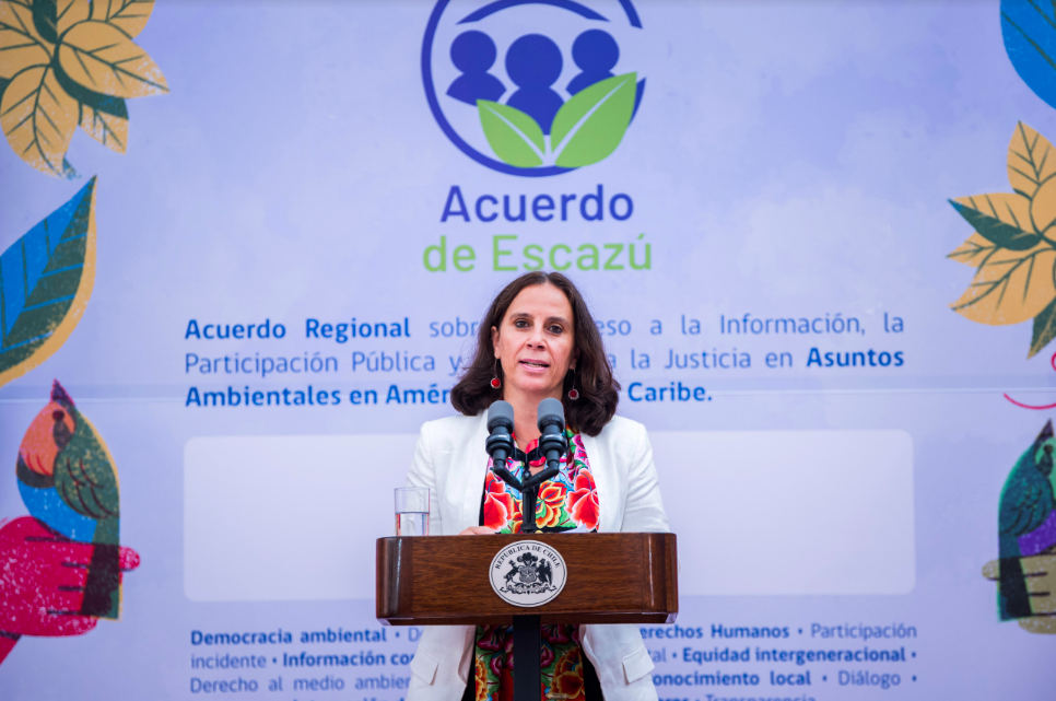 Ministra Urrejola por votación en el Congreso: “Estoy segura que hoy vamos a poder celebrar que Chile ha ratificado el Acuerdo de Escazú”