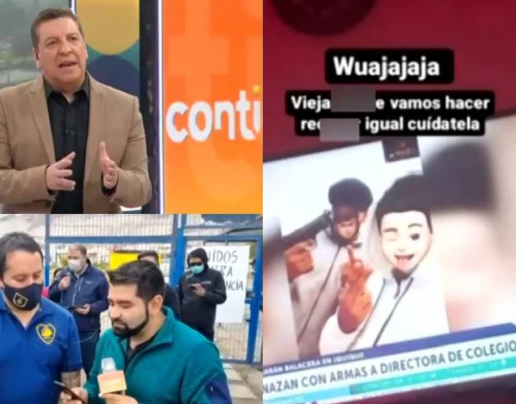 “Viejo perkin te vas a ir quebrado”: Estudiantes amenazan con armas en RRSS al matinal de CHV