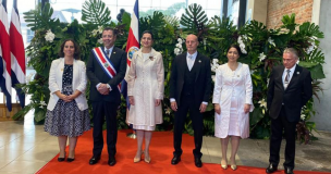 Ministra de Relaciones Exteriores participó en ceremonia de cambio de mando presidencial en Costa Rica