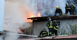 Valparaíso: Incendio en cerro O'Higgins dejó dos personas fallecidas y cuatro viviendas afectadas