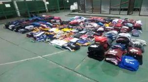 Barrio Meiggs: Carabineros realiza millonario decomiso de ropa falsa de marcas como Nike y Adidas