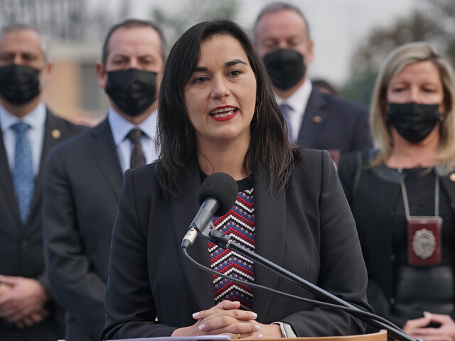 Ministra Siches “rechaza tajantemente” saqueos a locales comerciales en el centro de Santiago