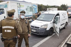 Intentan robar camión de carga en la Ruta 68: dos guardias heridos