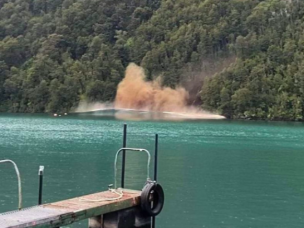 Deslizamiento de tierras generó un tsunami lacustre en Lago Todos Los Santos:
