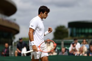 Cristian Garin tuvo un sólido desempeño para batir a Grenier en Wimbledon