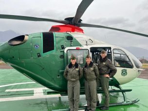 Tres nuevas pilotos de helicóptero se suman a las filas de Carabineros