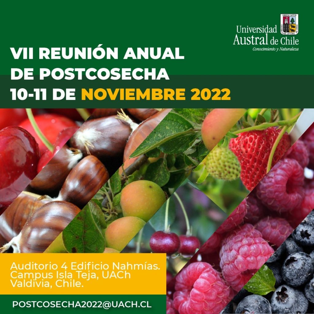 Cambio climático, logística, y transporte en VII Reunión de Fisiología y Tecnología de Postcosecha en Valdivia