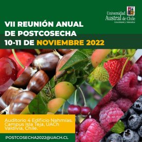 Cambio climático, logística, y transporte en VII Reunión de Fisiología y Tecnología de Postcosecha en Valdivia