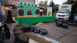 Carabineros desarticula banda narco que operaba desde el interior de las cárceles: Se incautaron 200 kilos de droga