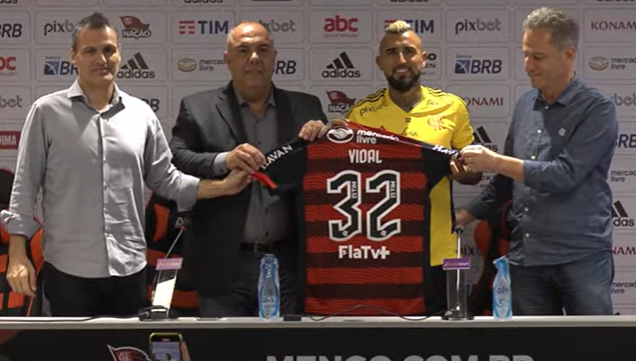 Vidal y su presentación en Flamengo: “Quiero ayudar al equipo a ganar la Libertadores”