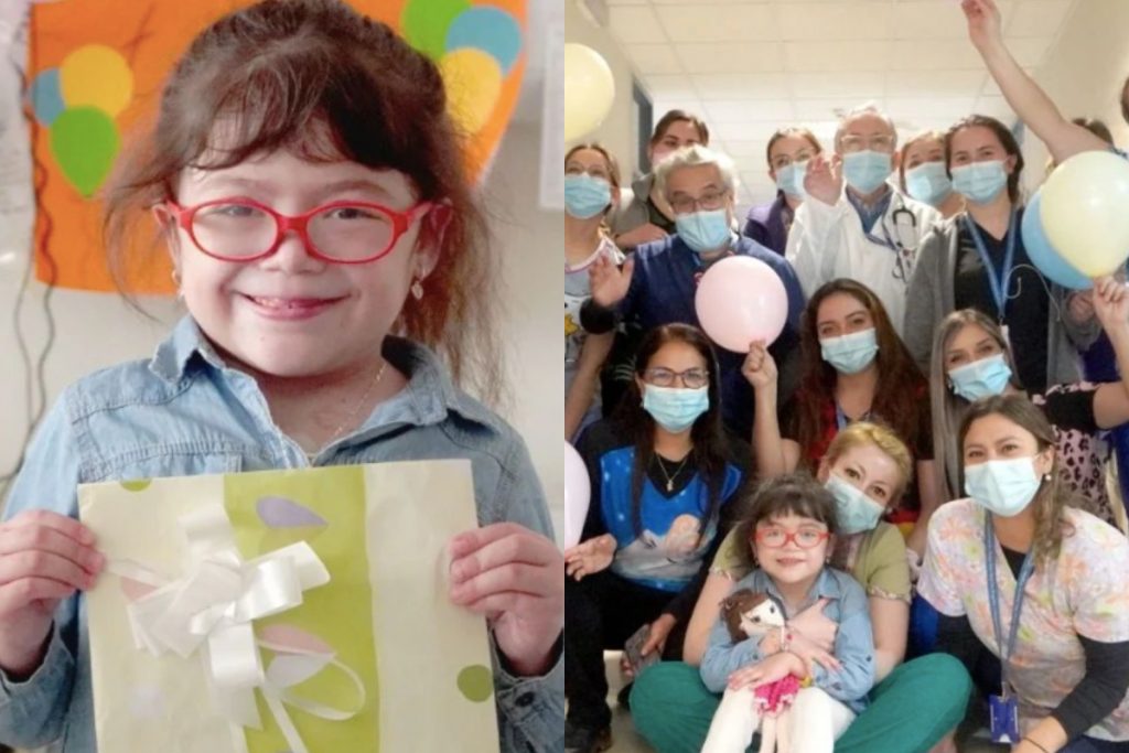 Niña fue dada de alta del Hospital de Los Ángeles tras pasar sus 7 años internada: “Es el mejor día de mi vida”