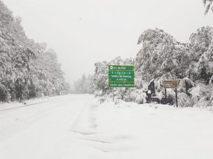 Intensas nevadas obligan a suspender el paso fronterizo en la región de Los Lagos