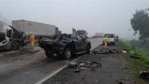 Colisión múltiple a la altura de Melipilla provocó el cierre total de la Ruta 78 hacia Santiago