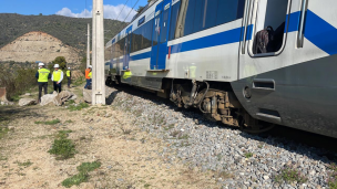 Región de Valparaíso: Tren sufre 