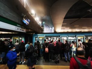 Metro de Santiago informó interrupción de su servicio en Línea 5