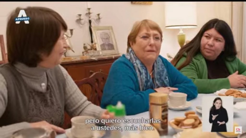 “Vamos a hacer que la historia siga avanzando”: Así fue la aparición de Michelle Bachelet en la franja del Apruebo