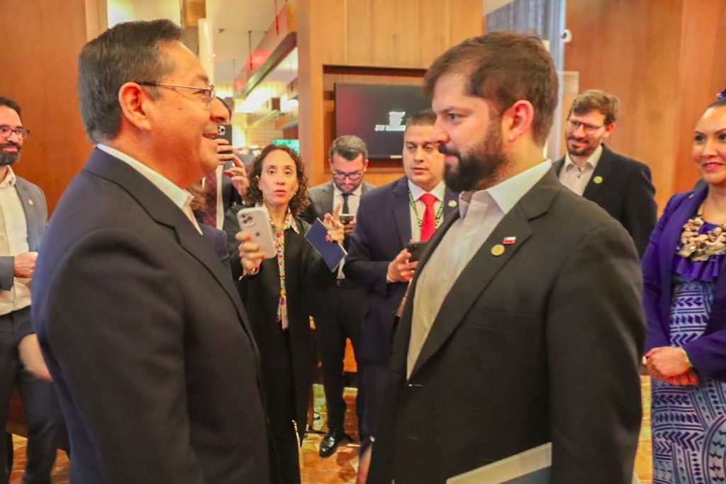 Presidente de Bolivia tras reunión con Gabriel Boric: “Siempre es bueno coordinar con los presidentes de países vecinos”