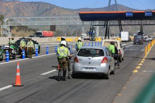 Carabineros reporta 12 fallecidos y 274 lesionadas en accidentes de tránsito