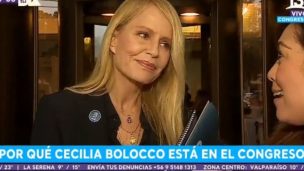 ¿Bolocco en el Congreso? La benéfica razón que trasladó a Cecilia al Parlamento
