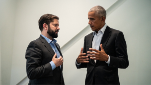 Presidente Gabriel Boric sostuvo encuentro con Barack Obama