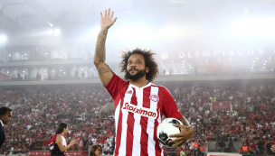 ¡Locura total! El espectacular recibimiento de Olympiacos a Marcelo