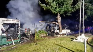 Incendio destruyó retén de Carabineros en Los Lagos