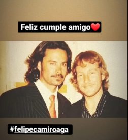 Martín Cárcamo compartió foto con Felipe Camiroaga en el día de su cumpleaños