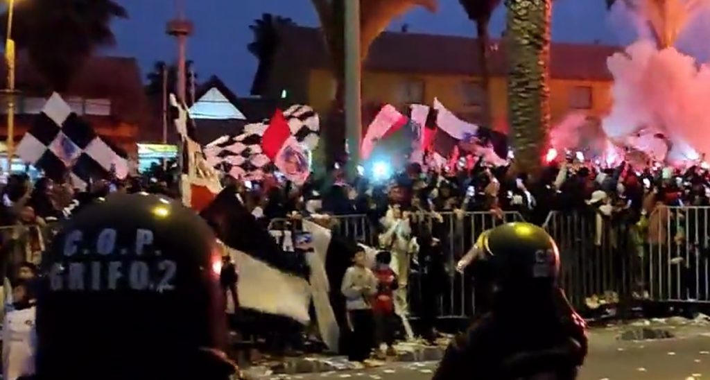 El masivo ‘Arengazo’ de los hinchas de Colo-Colo en Coquimbo