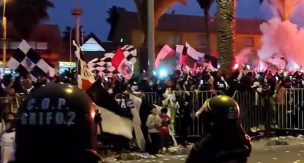 El masivo 'Arengazo' de los hinchas de Colo-Colo en Coquimbo