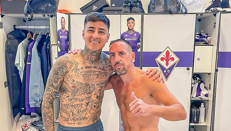 Erick Pulgar reacciona al retiro de Franck Ribéry: “Fue un placer coincidir contigo”