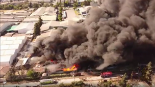 Bomberos informa que gigantesco incendio en San Bernardo está controlado