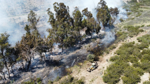 Alerta Roja en Vallenar por incendio forestal cercano a sectores habitados