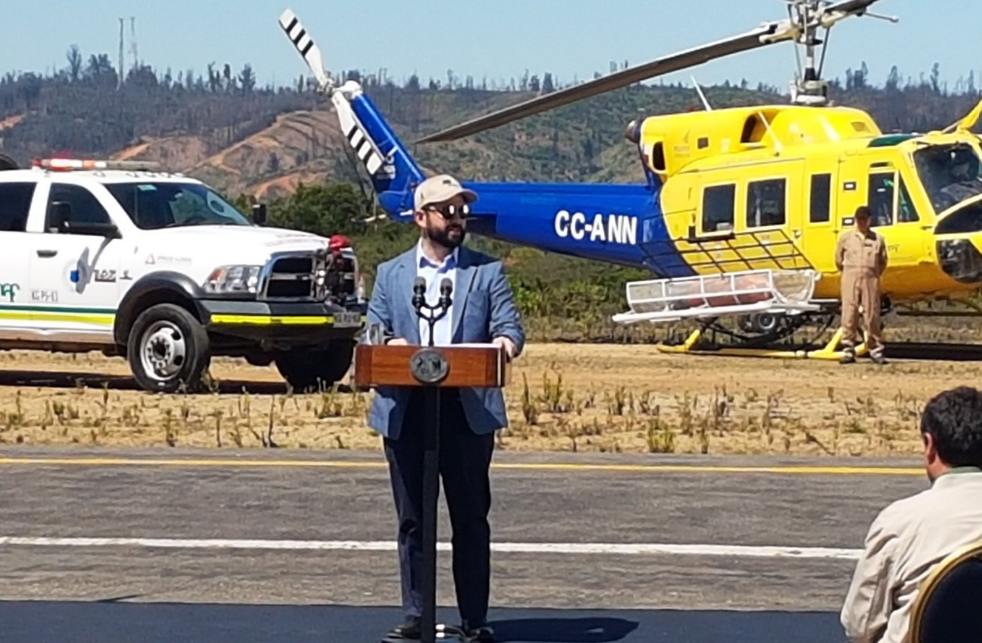 Presidente Boric al presentar plan contra incendios forestales: “Este tiene que ser, es, un gobierno de acción”