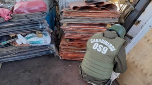 Carabineros recuperó más de 3 mil kilos de cátodos de cobre robados en Antofagasta