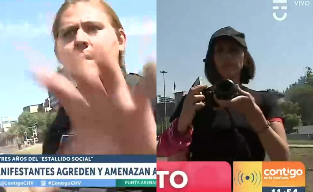 “¿Se creen dueños de la calle?: Agreden e increpan a periodista y camarógrafo del matinal de CHV