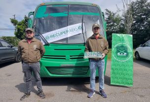 Bus del Transantiago fue recuperado en San Fernando: Había sido robado en Cerrillos