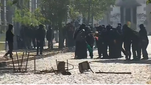 Se registran incidentes a las afueras del Liceo de Aplicación