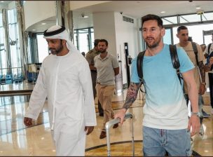 ¡Se acerca a Qatar! Messi arriba a Abu Dabi y ya se pone en modo Mundial