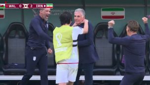 ¡Qué hizo! La alocada celebración de un futbolista iraní con Carlos Queiroz