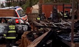 Sujeto incendió su casa en Valparaíso, disparó a Bomberos y fue abatido por Carabineros