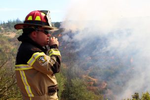 Conaf registra alertas rojas en regiones de Valparaíso, Metropolitana y O’Higgins por incendios forestales