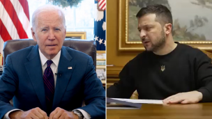 Joe Biden recibe a Volodimir Zelenski en la Casa Blanca