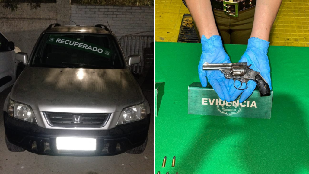 Carabineros allana taller mecánico clandestino en Lo Prado: Recuperan tres vehículos e incautan dos armas