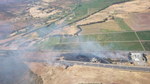 San Fernando en alerta roja por incendio forestal