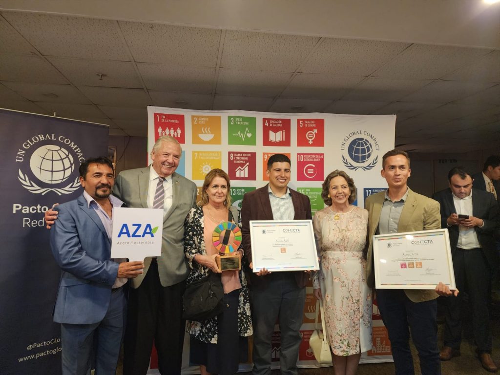 Pacto Global premia programa de Aceros AZA para apoyar a recicladores de base